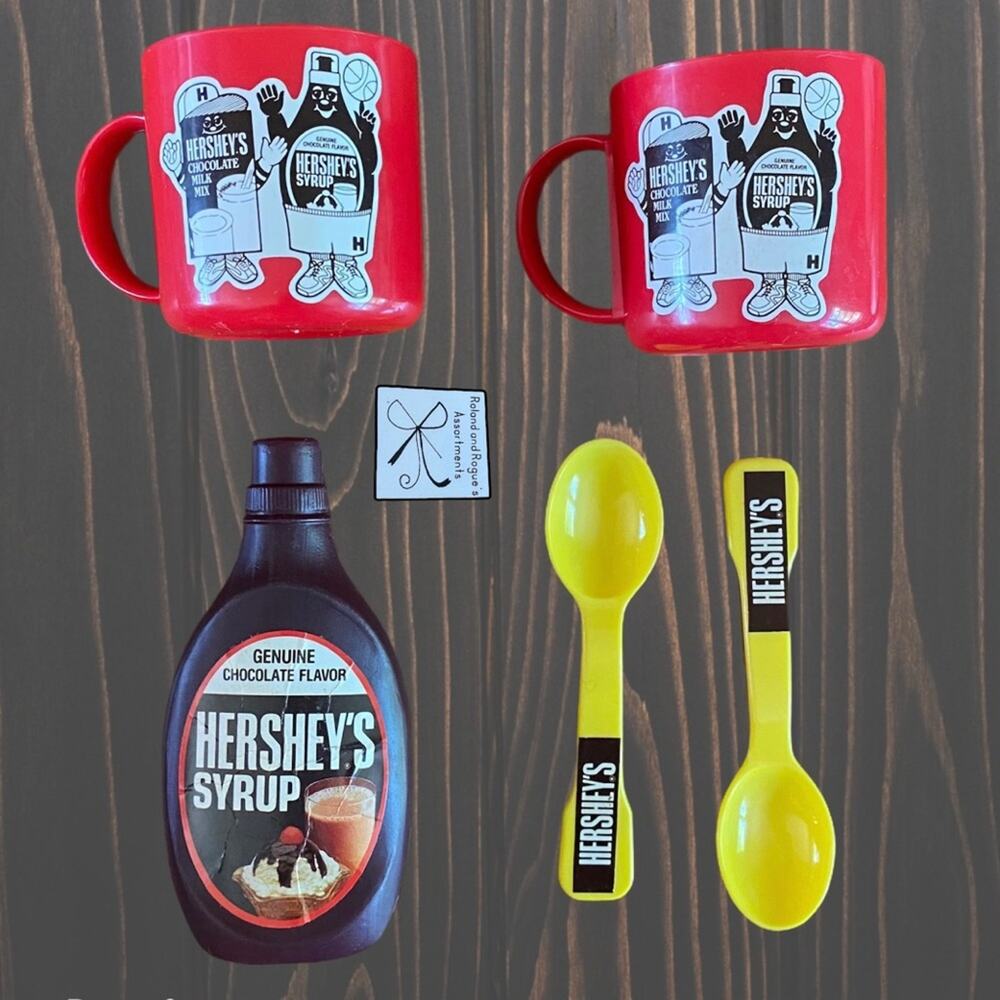 Hershey's 1990 Chocolate Drink Toy Set Pieces